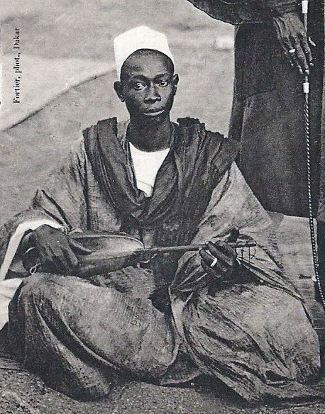 Sénégal — Chef indigène et son griot (AOF), vintage photograph